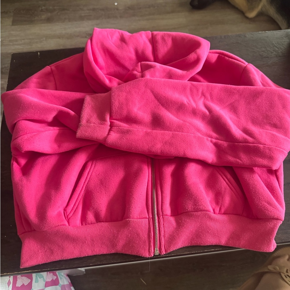 Women's Pink Hoodie Jacket